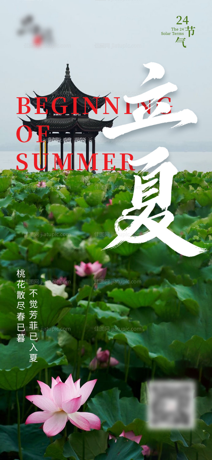 立夏节气海报-源文件