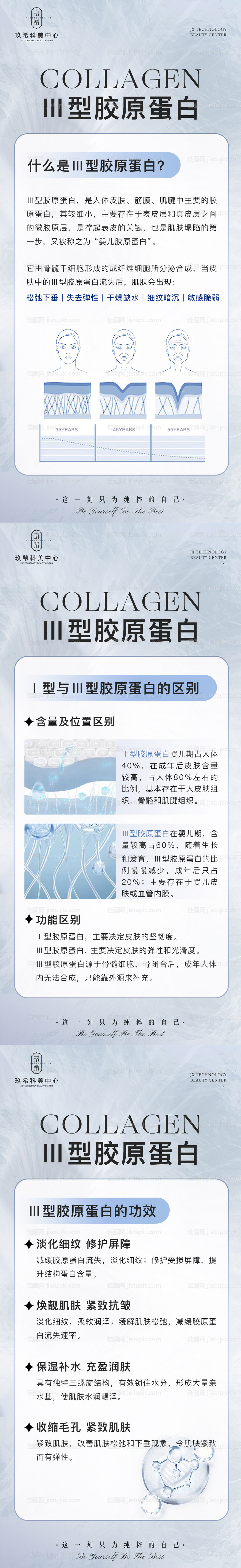 医美胶原蛋白科普海报-源文件